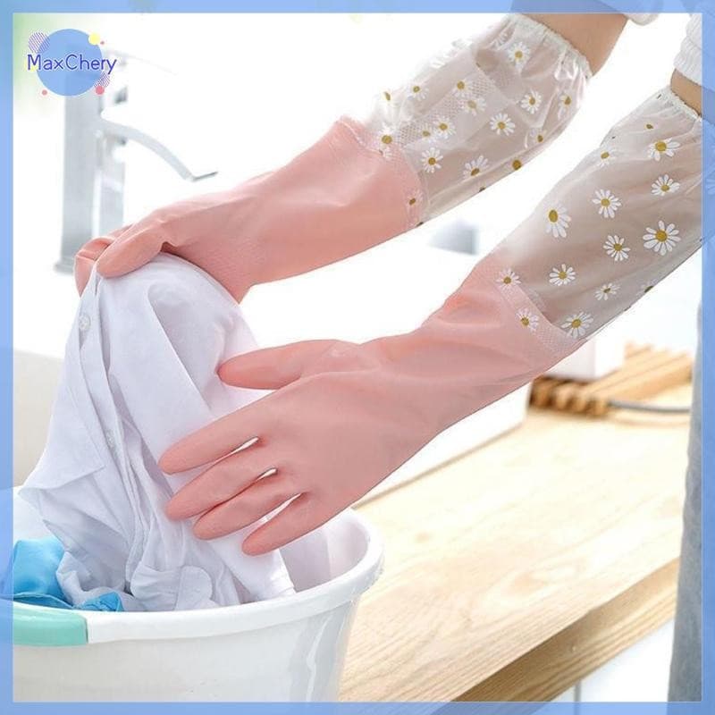 MCHY > Luvas De Limpeza Doméstica À Prova D'água Para De Cozinha Látex Lavar Louça Borracha Resistentes Ao Desgaste Nova