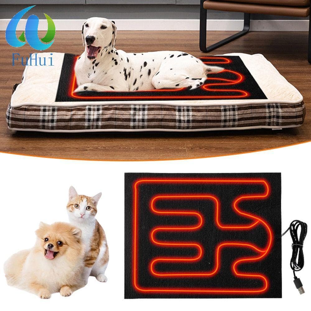 FUHUI Cobertor Elétrico Para Animais De Estimação , Almofada De Assento Quente , Cachorro , Gato , Cama Dormir , Manter