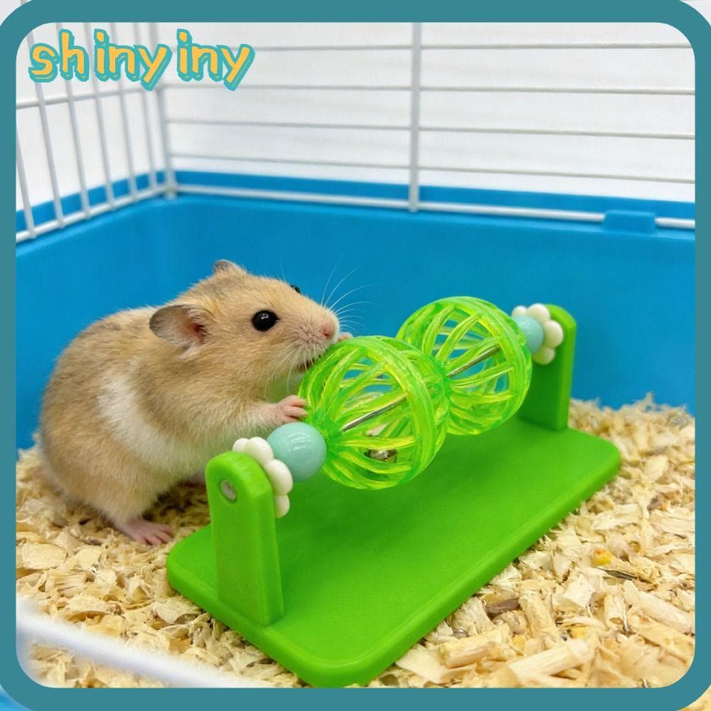 Brinquedo De Hamster Brilhante , Função De Escalada , Alívio Do Tédio , Bola De Sino Giratória , Acessório De Enriquecim
