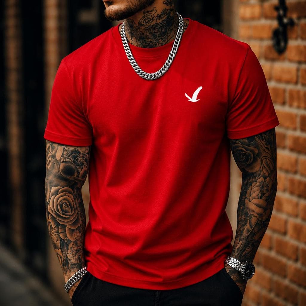 Camiseta Masculina Camisa 100% Algodao lançamento Blusa Pássaro tendência verão