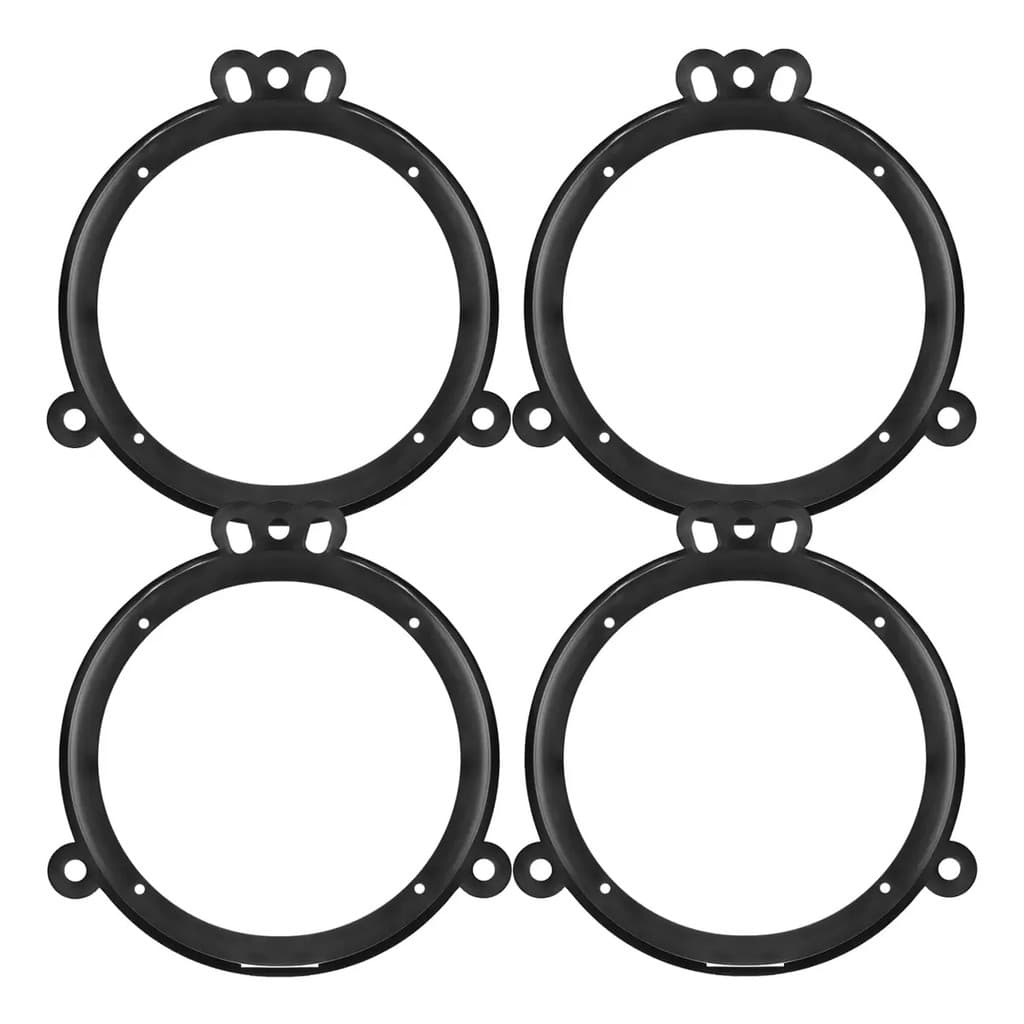 Kit 4 Moldura Aro Para Alto Falante Toyota Hyundai Ford Fiat