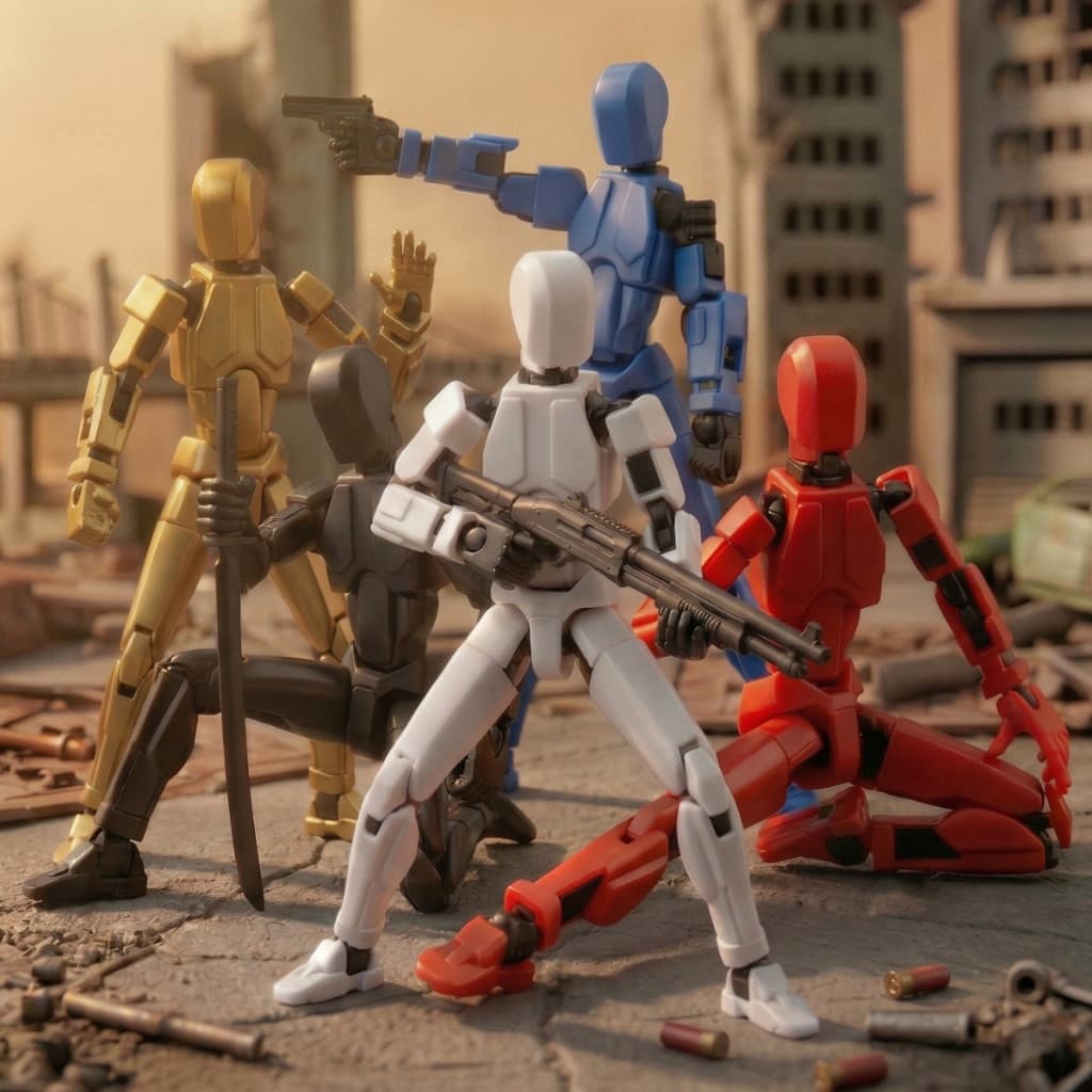 Boneco Dummy 13 Montado Articulado Flexível Miniatura 3D Colecionável Geek Presente Crianças Figura