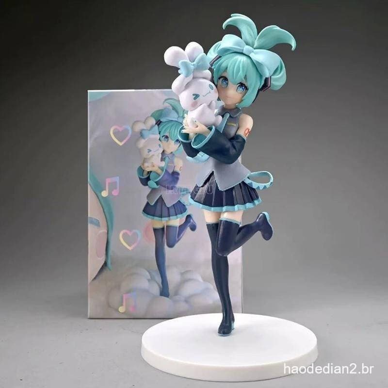 sanrio Cinnamoroll Piapro 20cm Hatsune Miku Meninas Brinquedo Anime Adulto Figura Jogo PVC De Ação Colecionável Mo