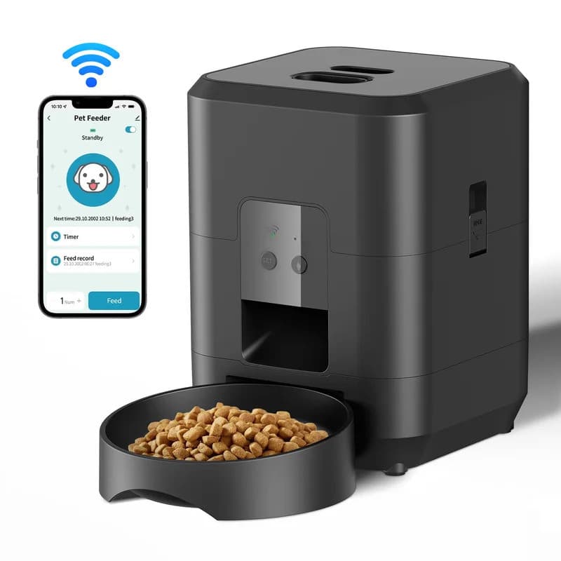 Alimentador Inteligente Para Animais De Estimação , Automático Gatos , Máquina De Comida Lenta Com Quantitativo Cronomet
