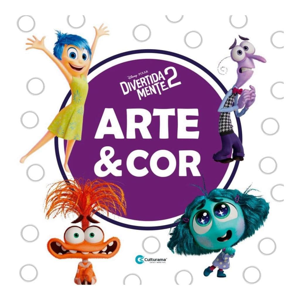 Arte e Cor Divertida Mente 2: Livro Para Colorir