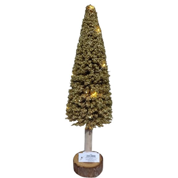 ADORNO MINI ARVORE METALIZADA 40X12CM Decoração/Enfeite De Natal