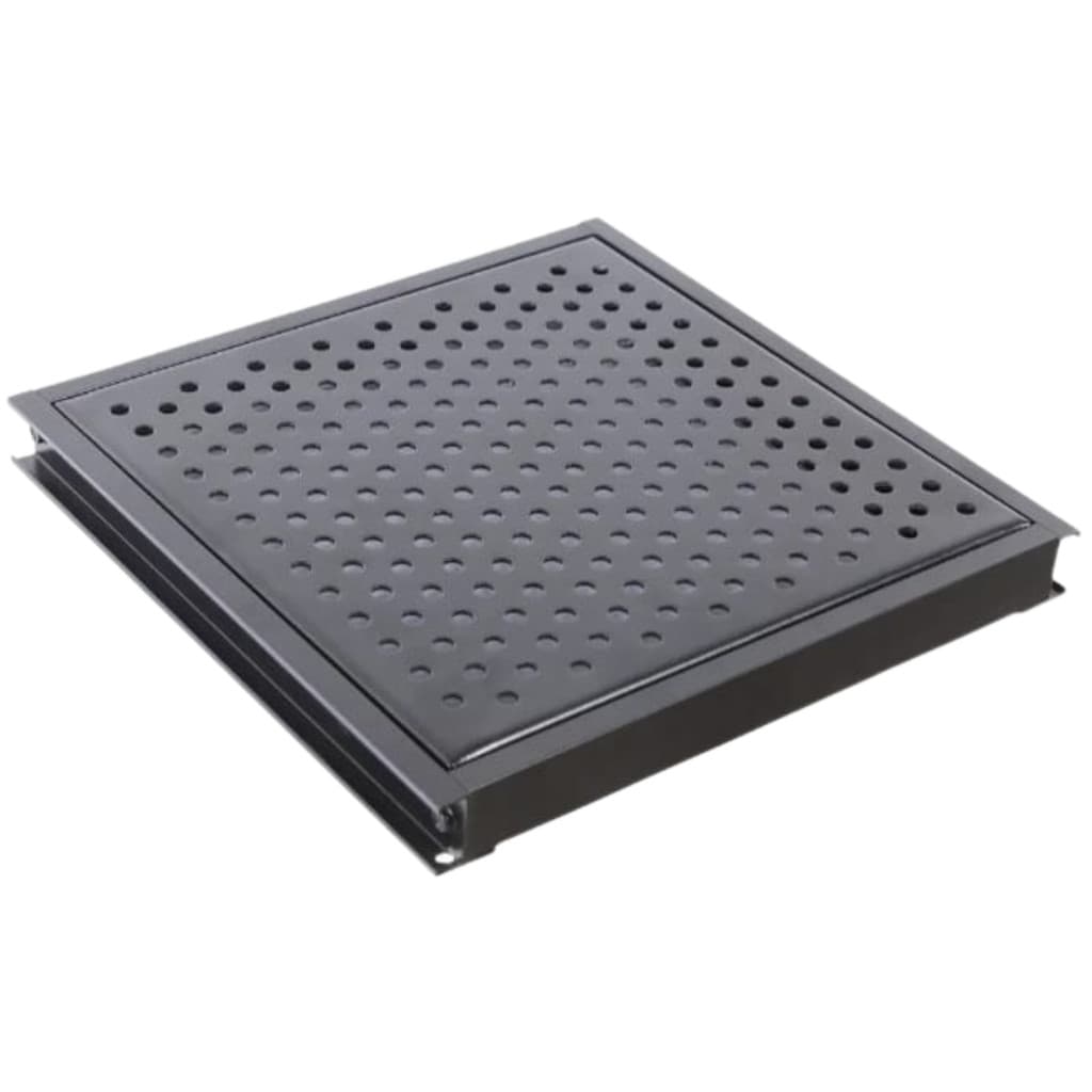 Grelha Ralo Inox 50x50cm Perfurada Alta Vazão Anti Inseto Água Pluvial Reforçada