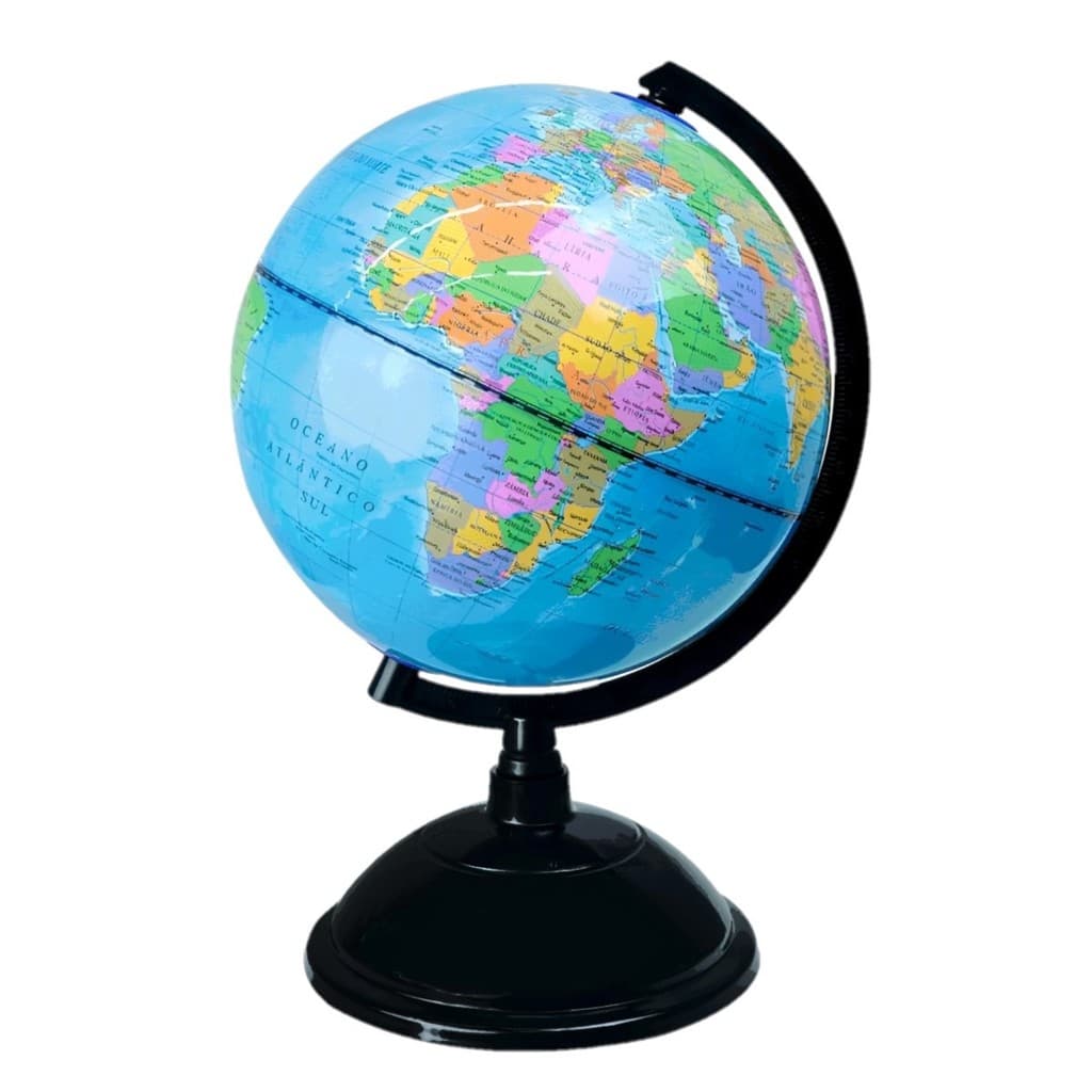 Globo Terrestre Escolar Giratório Político Mapa Mundi Mesa Geográfico