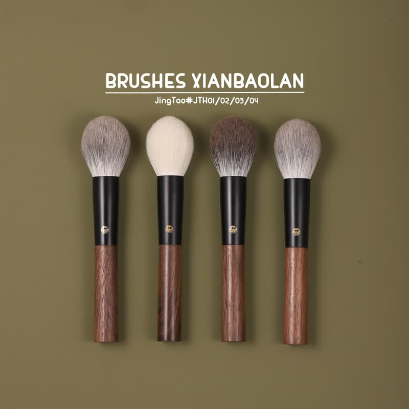 Senbao Lanjing Pêssego Lã Delicada Grande Chama de Ovo Multi-Função Pincel de Pó Solto Blush Pincel Detalhe Facial Pince