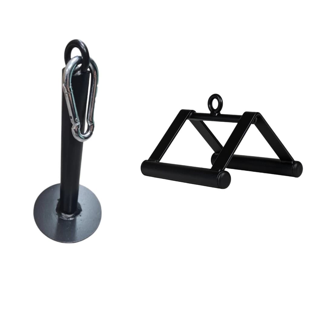Suporte De Anilha Para Agachamento Sumô Com Triângulo e Mosquetão de Brinde