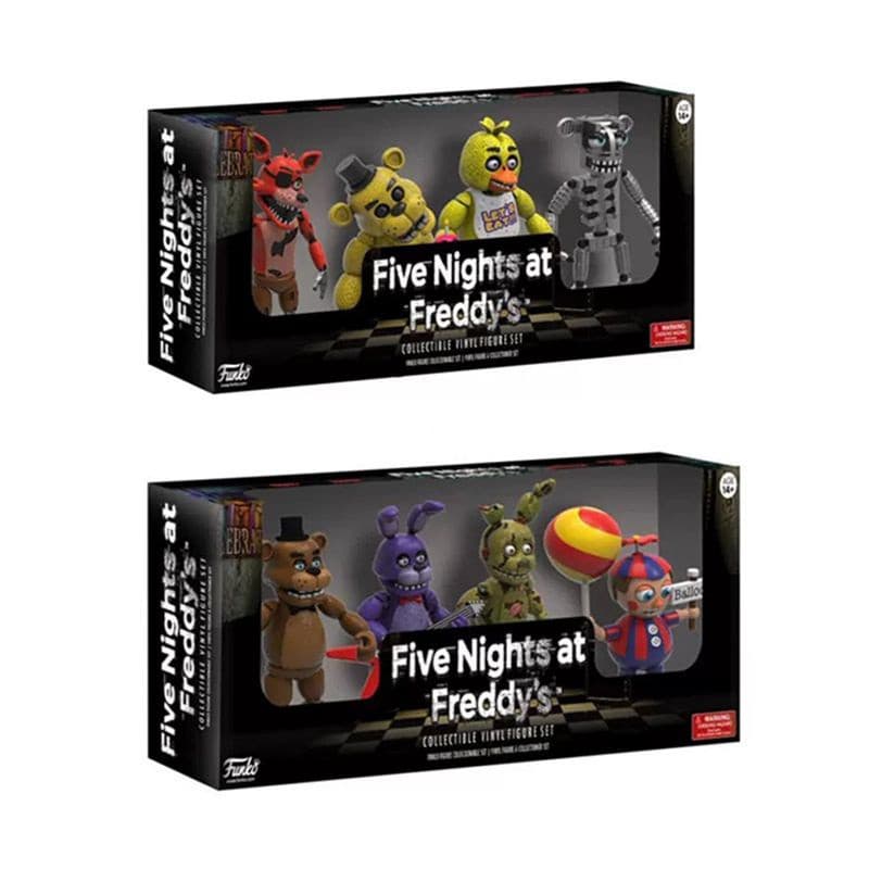 FNAF 4PCS Cinco Noites No Simulador De Pizza Freddy's 4CM Jogo De Figuras De Brinquedos De Ação