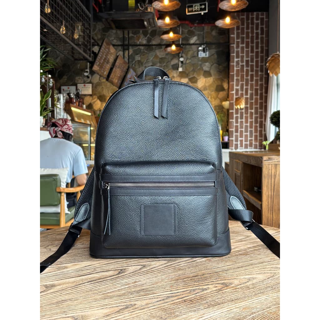 Wolf Road: Couro Genuíno Primeira Camada de Couro Multifuncional Business Commuter Mochila Grande Capacidade Mochila par