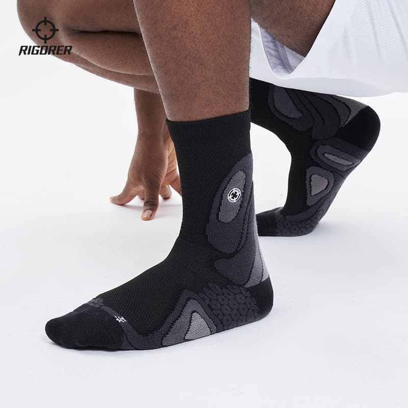 Meias de basquete polvo padrão, toalha de combate real, tubo longo, antiderrapante, resistente ao desgaste, Lycra, corri