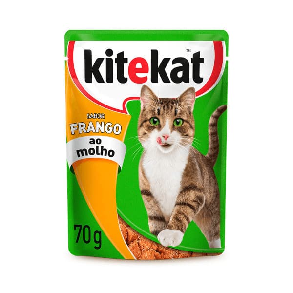 Ração Úmida Sache Kitekat Gatos Adultos Frango - 70g