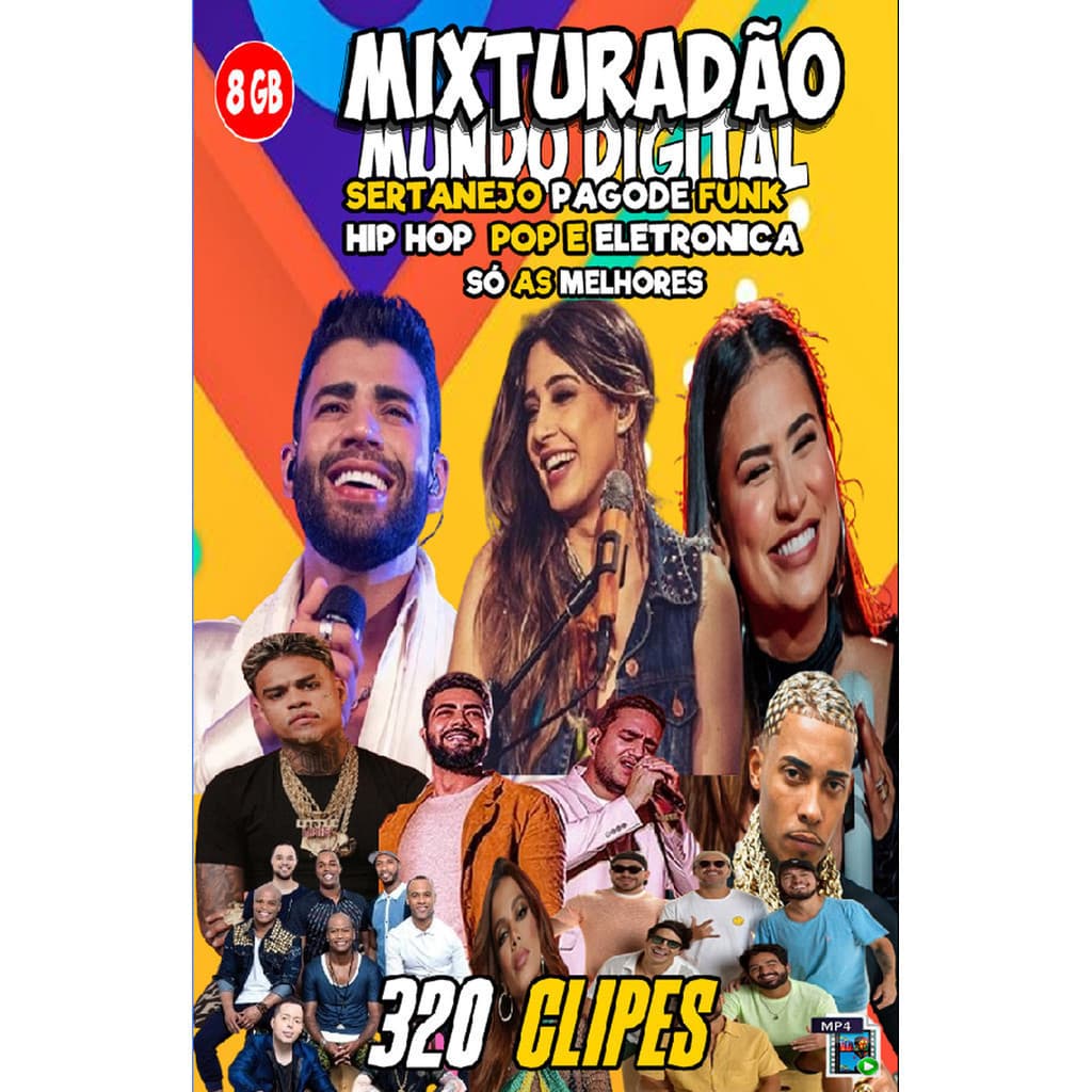 Mega Pen DriveCom 320 Clipes Mixturadão