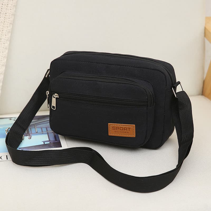 Novo estilo japão coreia Diagonal bolsa feminina bolsa de ombro bolsa mensageiro bolsa Casual Multi-camada bolsa de negó
