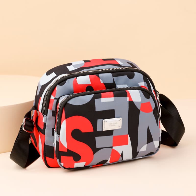 2025 novo estilo versão coreana moda All-Match bolsa de ombro feminina pano de náilon saco do mensageiro feminino Casual