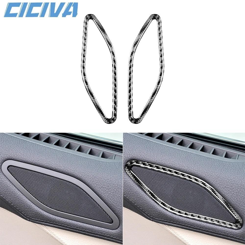 Para BMW Série 6 M6 F12 F13 F06 2011-2018 M Esporte De Fibra Carbono Porta Alto-Falantes Painel Som Carro Dentro Guarniç