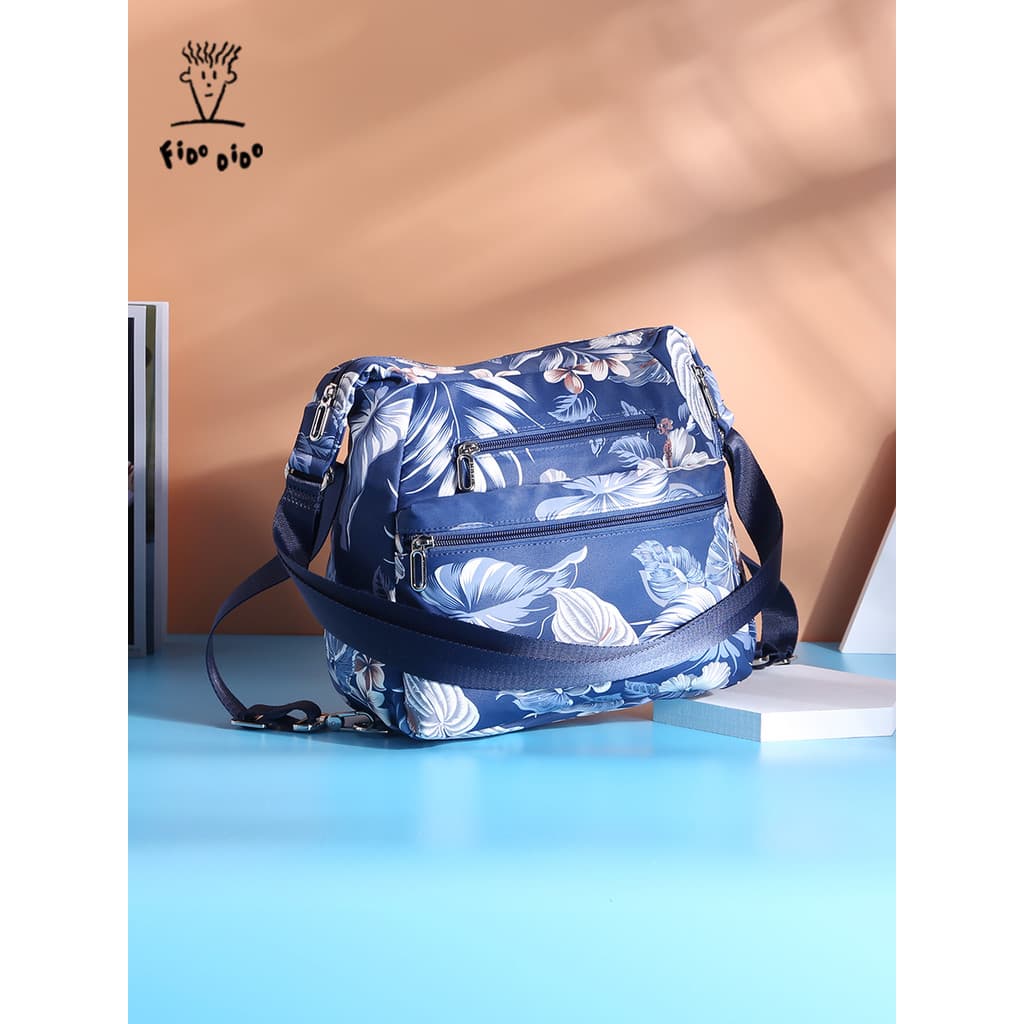 Fidu Dido Bolsa Feminina 2026 Novo Estilo Oxford Pano Bolsa Mensageiro de Grande Capacidade Feminina de Um Ombro Duplo
