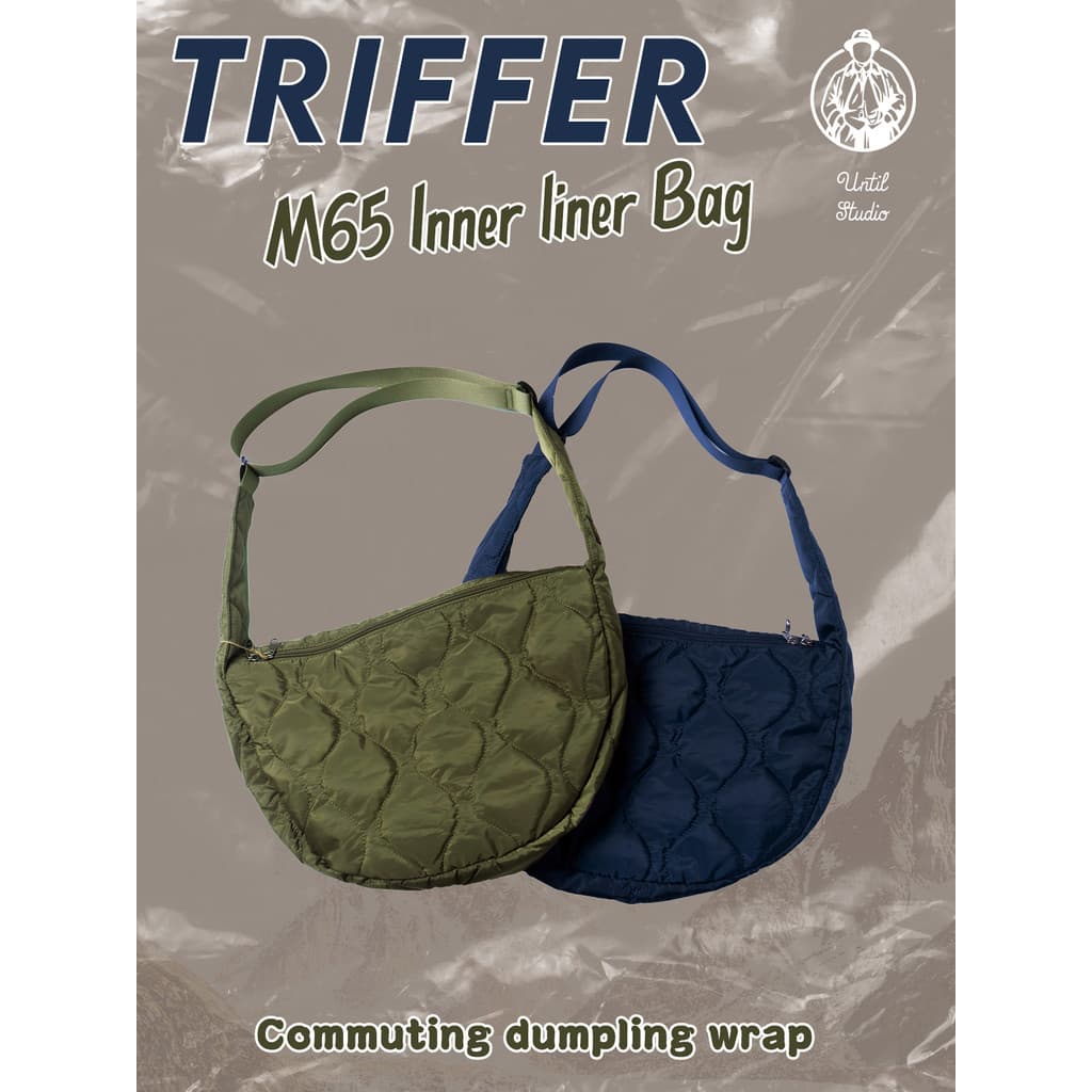 TRF Japonês Retro Acolchoado Algodão Cabaça Padrão Bolinho Bolsa Acolchoada Bolsa Mensageiro Unissex Ao Ar Livre Motocic