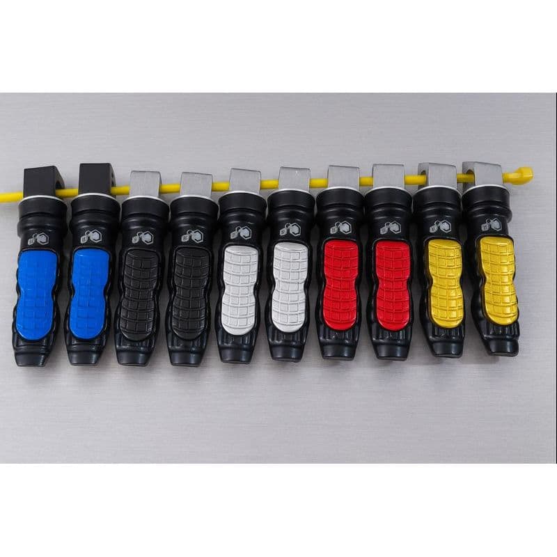 Par Pedaleira Esportiva Universal 6mm Moto •  Traseira • Encaixe Padrão M6