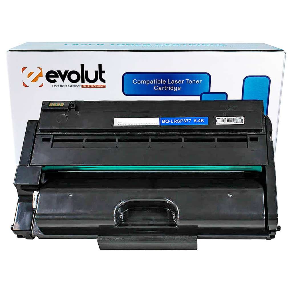 Toner Compatível com SP-377 Evolut para SP-377sfnwx SP377 SP377sfnwx SP377dnwx SP-377fnw SP-377dnwx Preto 6.400