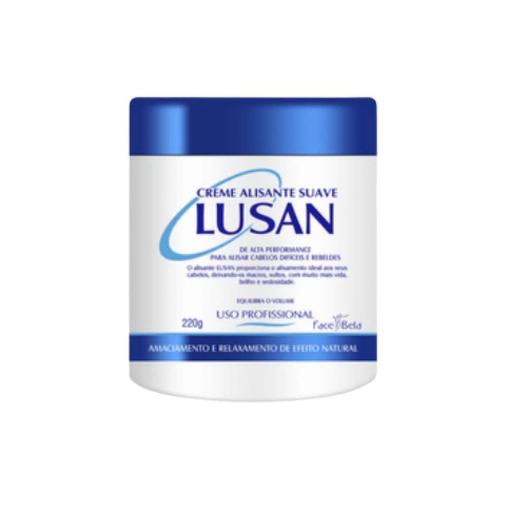 ALISANTE DE CABELO 220G LUSAN SUAVE POTE AZUL