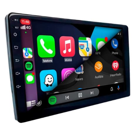 Multimídia 9 Polegadas 2GB 32GB Sistema Android 15 GPS Car Play S/Fio Full HD