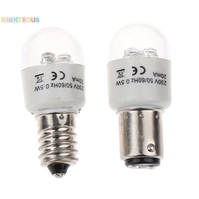 Rightrous 1pce Costura Lâmpada LED BA15D/E14 Luz Iluminar 0.5W AC 190-250W Máquina De Doméstica Nova