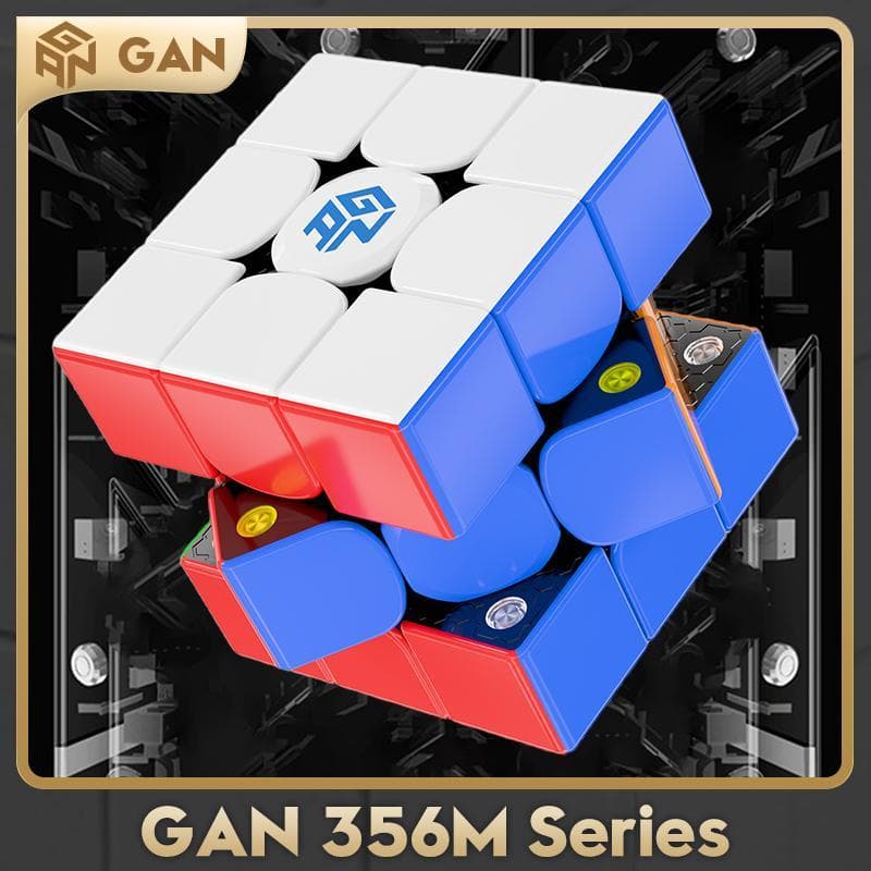 Cubo Mágico GAN 356 M Leve | Giro Ultra-Suave e Ajustável | Ideal para Speedcubing e Treinamento slide puzzle