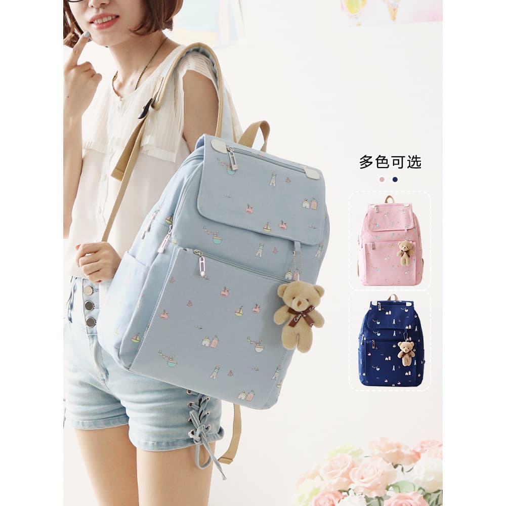 Mochila escolar feminina para estudantes do ensino fundamental, estudantes do ensino médio, grande capacidade, novo esti