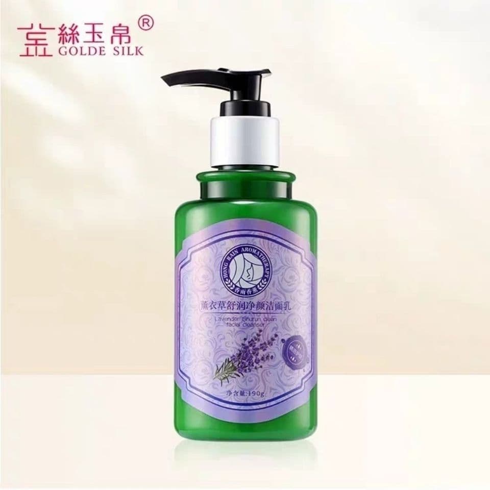 Nova data seda dourada Jade fragrância de seda chuva Aroma lavanda calmante limpeza limpador 190g limpeza controle óleo