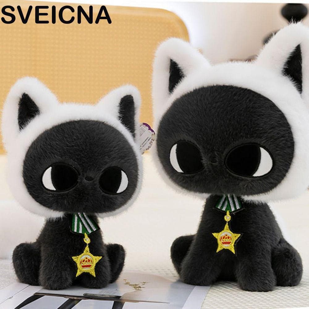 SVEICNA Brinquedo De Pelúcia De Gato , Brinquedos Macios De Desenho Animado , Estrela 25/34cm , Boneca Kawaii , Decoraçã