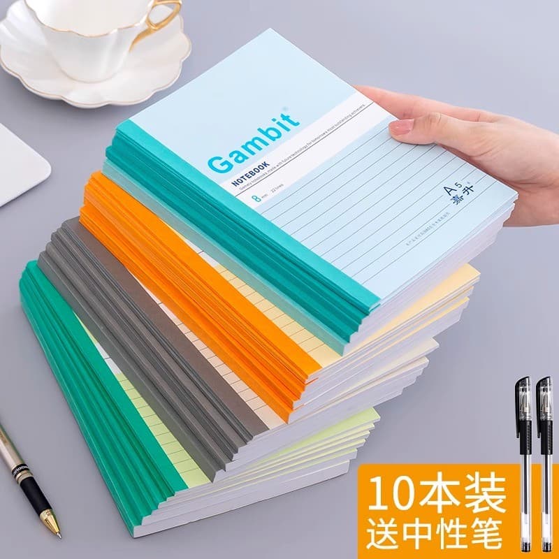 Caderno A5 Papelaria Caderno Grande Diário Estudante Superfície Macia Cópia B5 Simples Negócios Estudantes Universitário