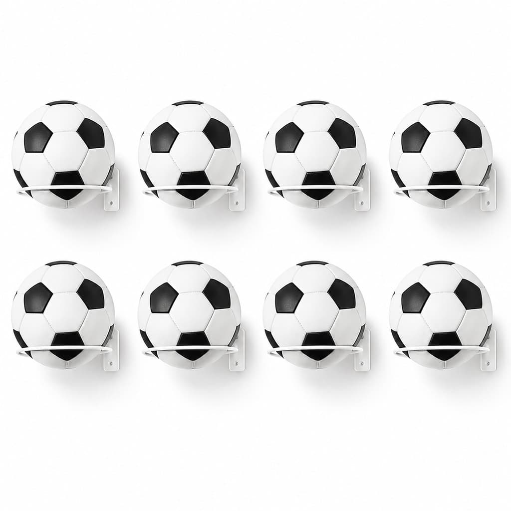 Kit 08 Suporte Bola Futebol Basquete Vôlei + Parafusos e Buchas Aço Reforçado