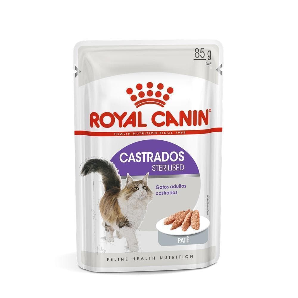 Ração Úmida Royal Canin Sachê Patê para Gatos Adultos Castrados 85 g