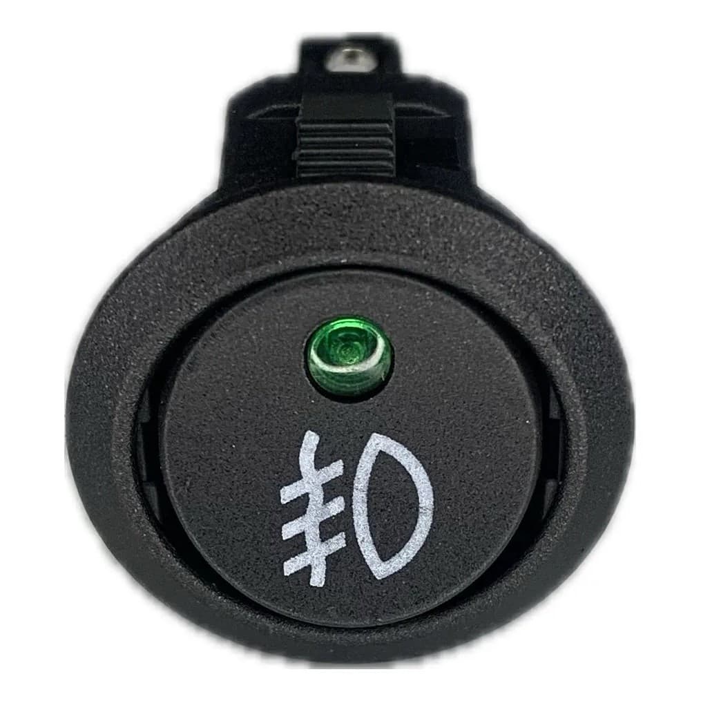 Botão Interruptor Farol Auxiliar Neblina Milha C/ Led Verde