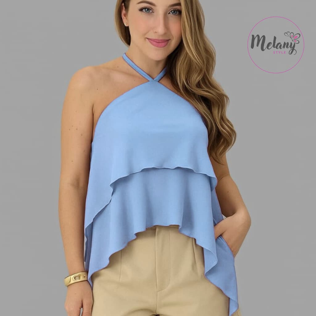 Blusa Feminina Solta com 2 Babados | Tecido Duna | Conforto e Estilo