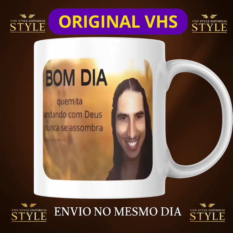 🔥 Caneca Matuê “Quem tá com Deus não se assombra” 😇 | Presente  | Trap, Fé e Zueira | Exclusiva VHS
