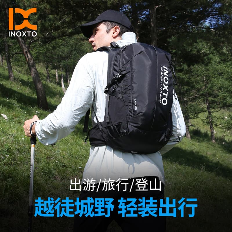 Mochila INOXTO 30L para Caminhada, Grande Capacidade com Sistema de Hidratação para Montanhismo