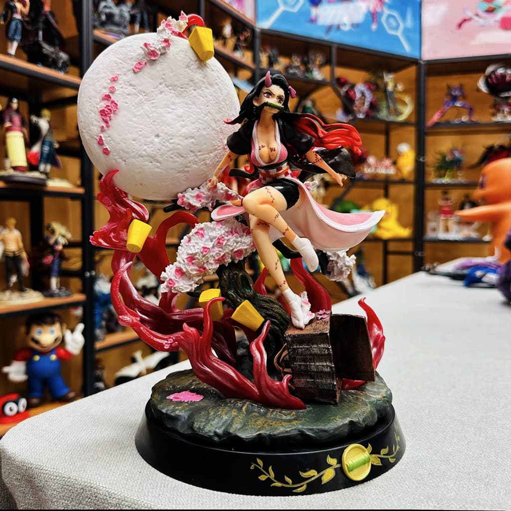 Midouzi feito à mão Demon slayer boneca pequeno sangue rubik cubo cozinha portão demonização fantoche slayer Anime brinq