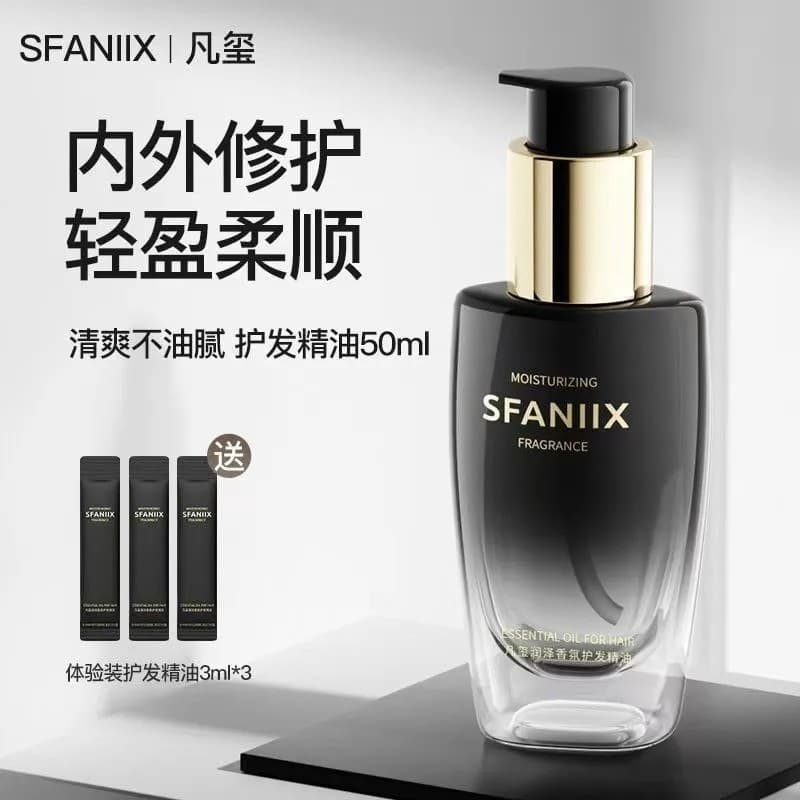 [Novo produto] Fanxi Fragrância Hidratante Cuidados com os Cabelos Óleo Essencial Reparação Suave Fragrância Sem Enxágue