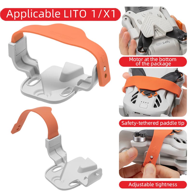 Protetor De Hélice Para DJI Lito 1/X1 Acessórios Clip-On Suporte De Lâmina De Drone Com Alça Fixa De Segurança Adereço L