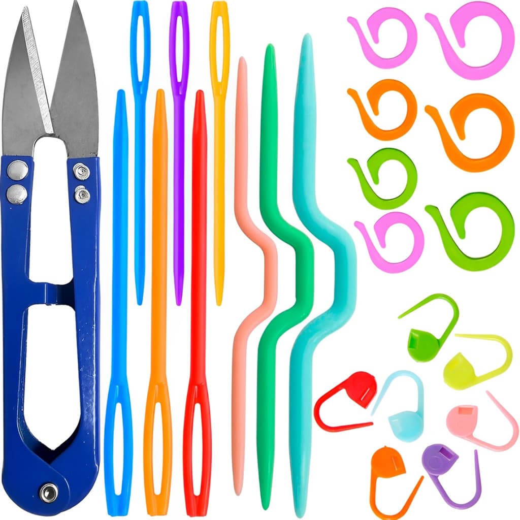 Kit Alfinete Agulha Seguranca Marcador Ponto Croche Trico