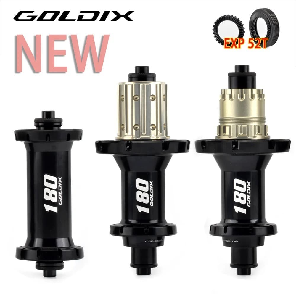 Cubo De Estrada GOLDIX R180 Ultra Leve 20/24 Furos 2 : 1 Hub V-Freio Liberação Rápida 52T Catraca