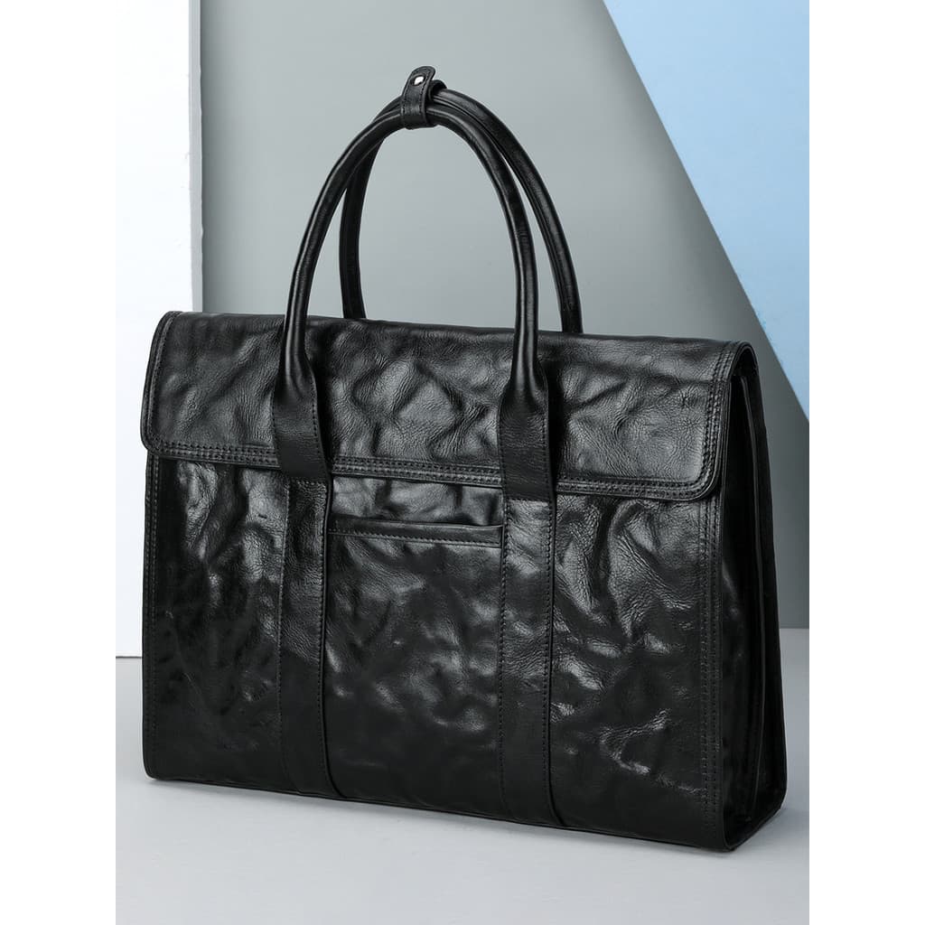 Bolsa masculina de couro genuíno 2026 novo estilo bolsa masculina moda maleta de negócios grande capacidade embreagem co