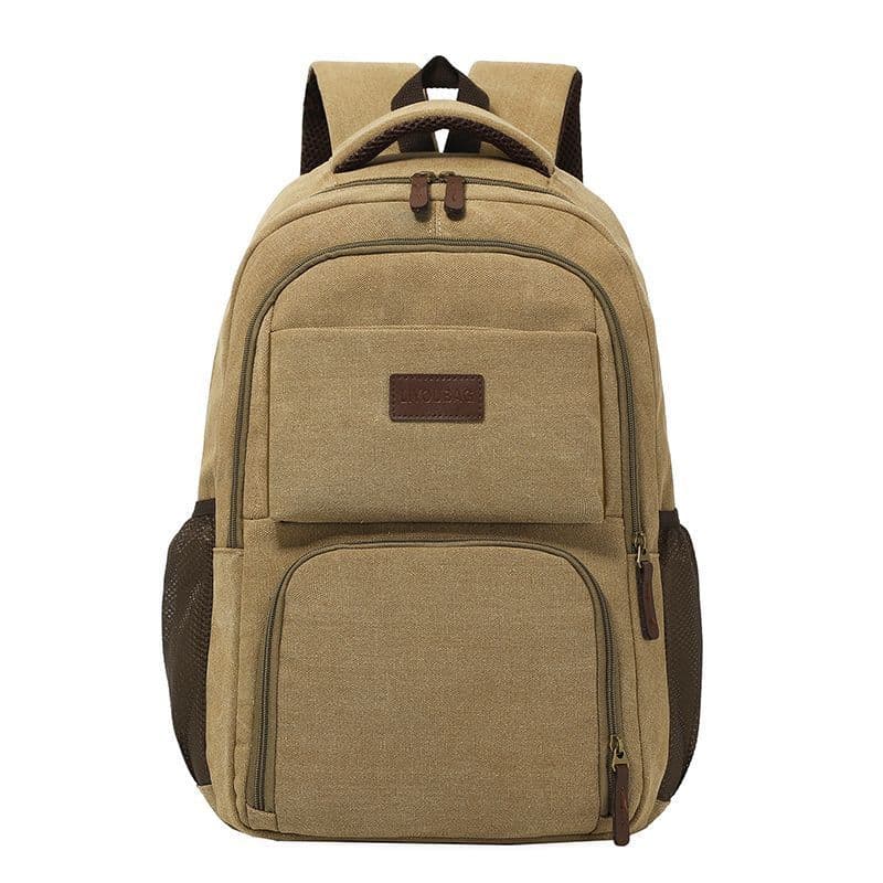 Nova mochila masculina bolsa de lona grande capacidade saco de viagem de negócios computador mochila moda júnior escola