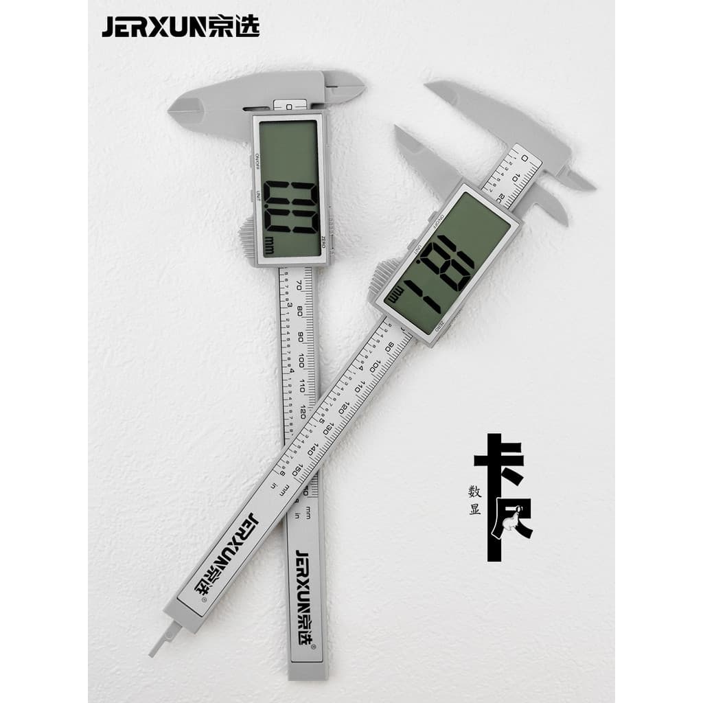 Display Digital caliper eletrônico de alta precisão pequeno Wenwan Jade doméstico 150mm régua de profundidade de medição