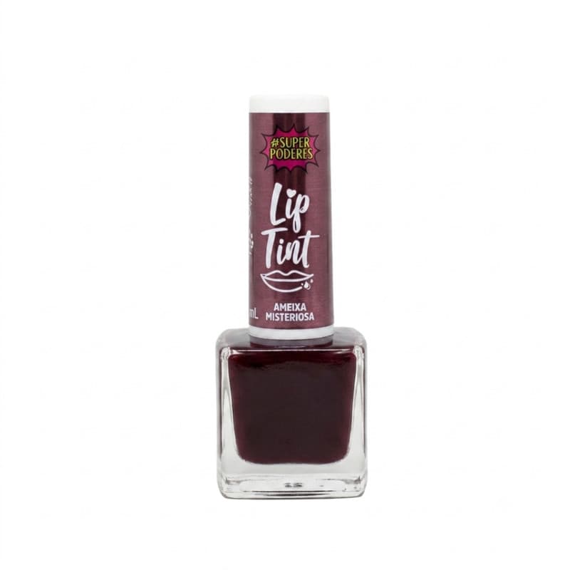 Lip Tint Ameixa Misteriosa 3 em 1 - Batom Blush Multifuncional Longa Duração | Cor Ameixa Natural