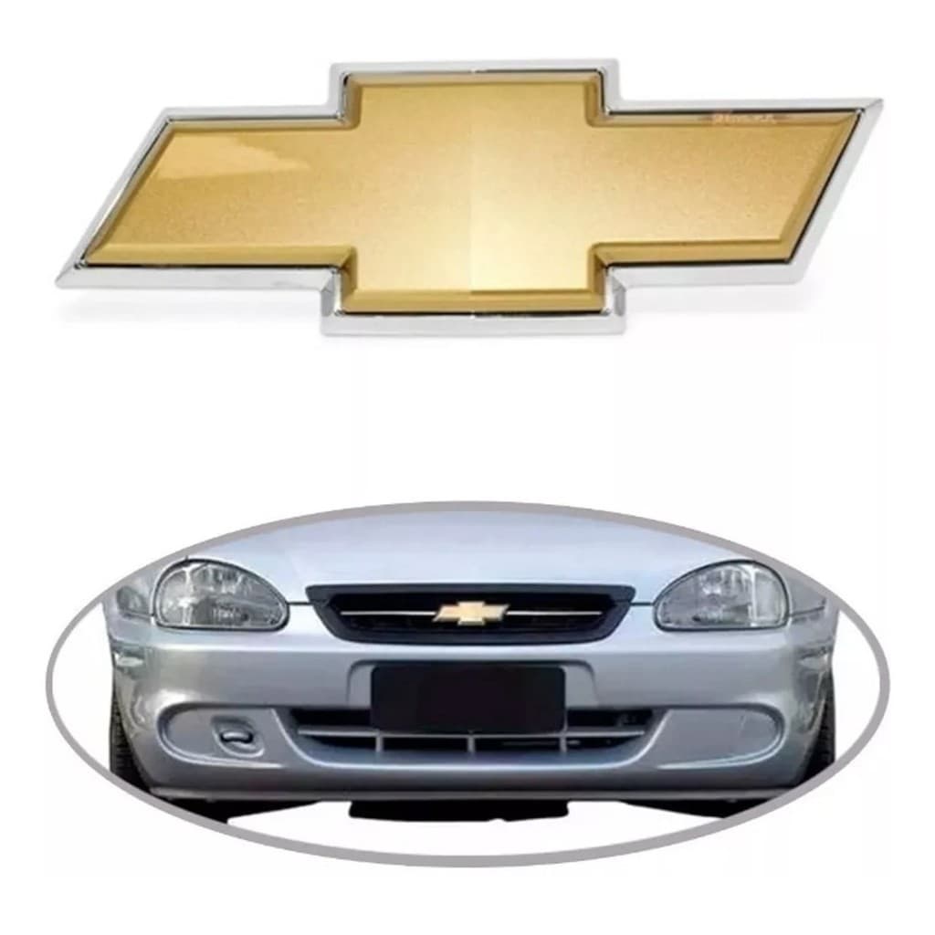 Emblema Gravata Grade Corsa Sedan Classic/porta Malas Vectra Dourado